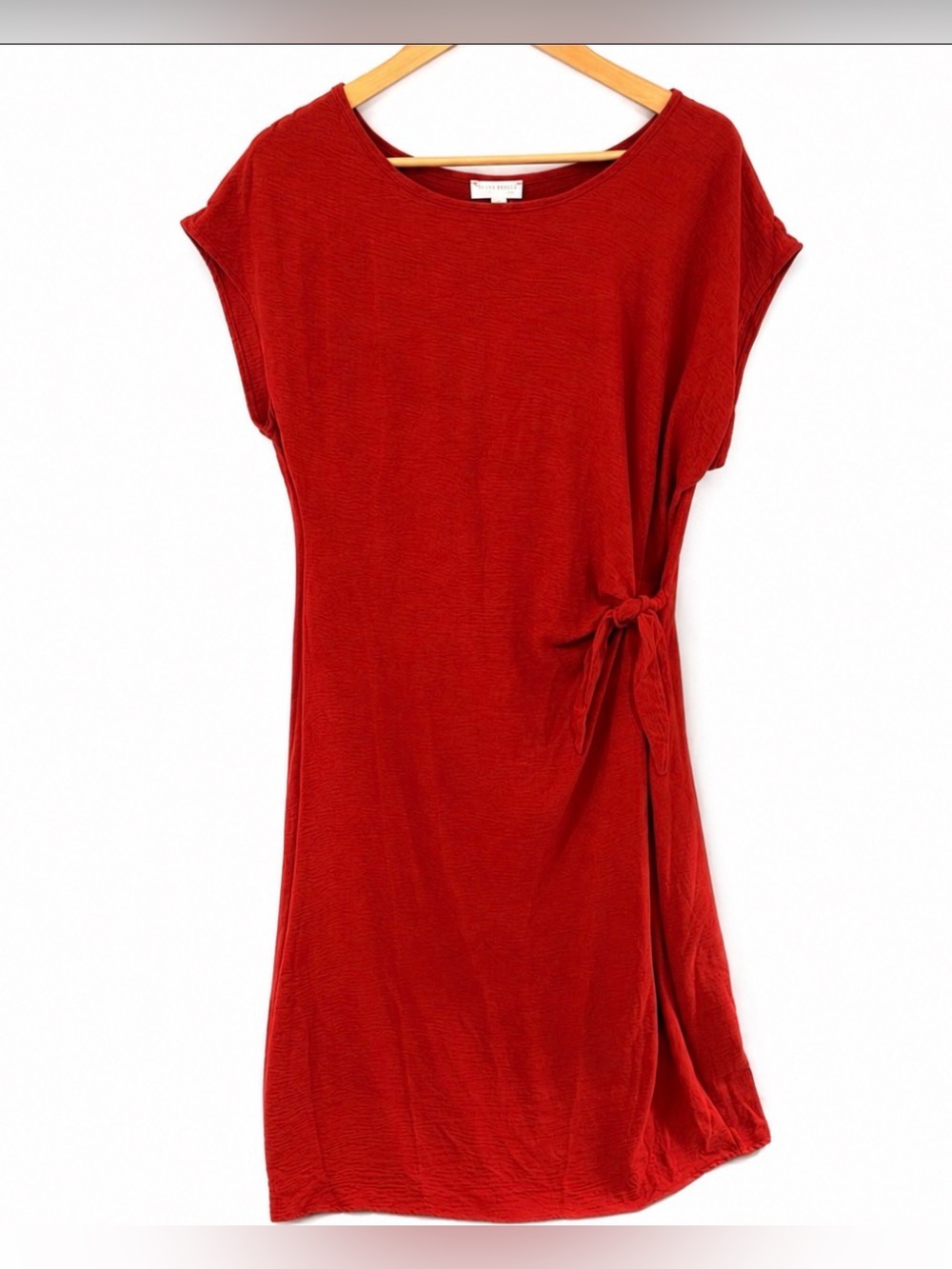 See You Monday LA CA Red Knotted Midi Dress Never Worn